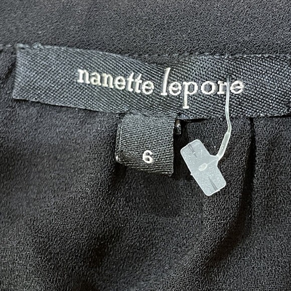 Nanette Lepore Mariachi Sheath Womens Boho Dress Size 6 Embroidered Black NEW - Picture 4 of 16